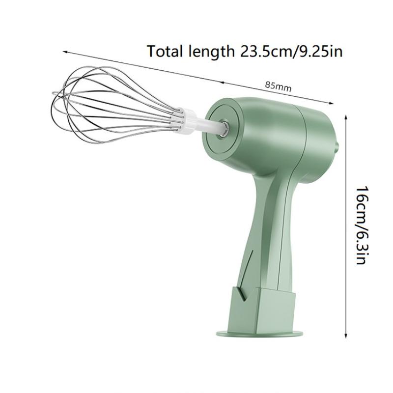 Noise-Free Electric Whisk Cordless Rechargeable Electric Hand Mixer For Baking Cooking Panel Speed For Whisking For Kitchen