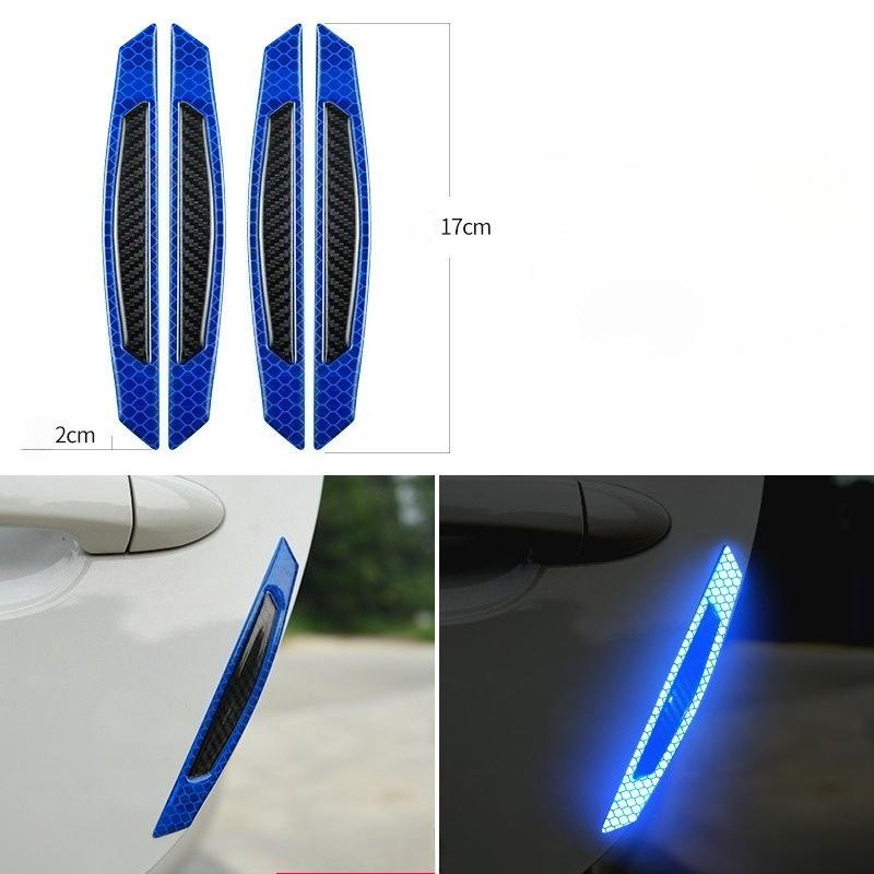 4 ks reflexních samolepek na auto - Ochrana proti poškrábání & Vylepšený vzhled, Vhodné pro PVC materiál
