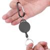 4pcs Telescopic Keychain Anti‑Theft Creative Retractable Key Ring Nylon Rope Outdoor Carabiner Holder for Mobile Phones Wallets
