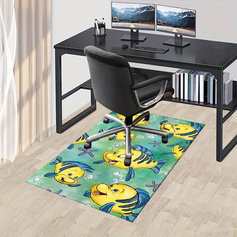 

Office Rug Flounder, The Little Mermaid theme 3D Printed Anti-Slip Rug-Machine Washable for Living Room 60cm by 90cm