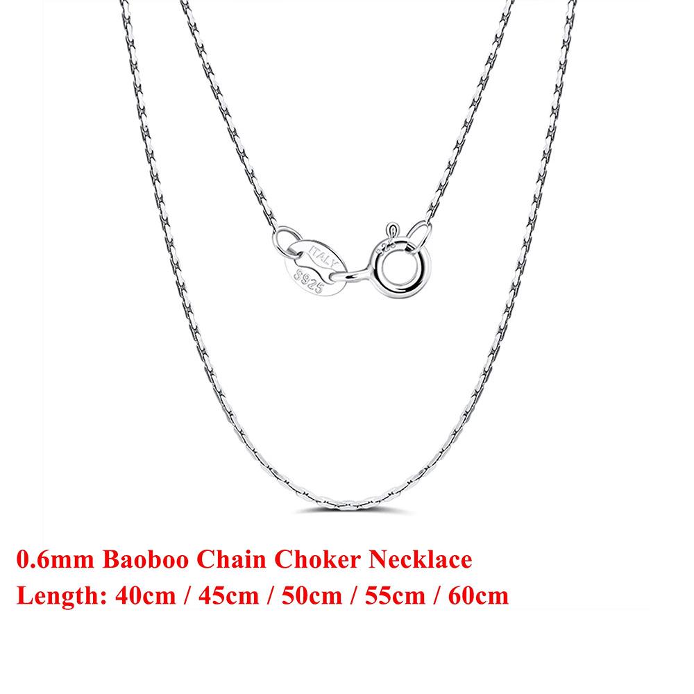 

Effie Queen 100% S925 Silver 14k Gold 0.6mm Bamboo Chain Bracelet Simple Jewelry for Women Banquet Party Celebration Gift SC21 40cm