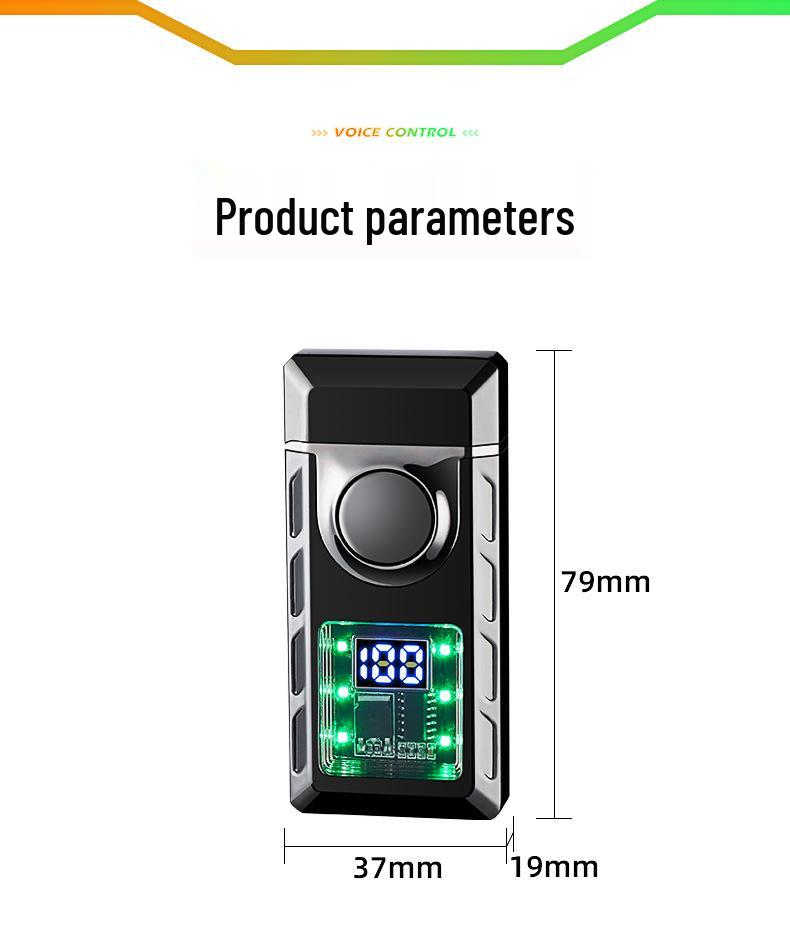 Authentic Voice-Controlled Windproof Double-Flame Lighter - Personalized Gift Trend