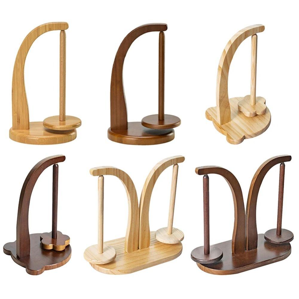 Wooden Yarn Holder 360° Rotatable Wool Ball Winder Gift Magnetic Spool Holder  Household