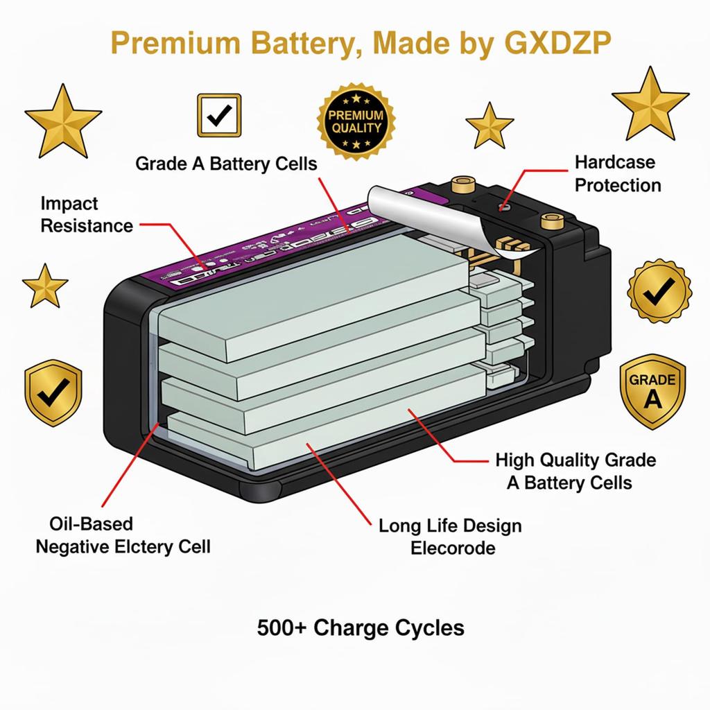 GXDZP Krótki LiPo 2S 7,6V 4400mAh 150C LCG Twarda Obudowa do Samochodów RC, Wtyczka 5mm, Japońska i Koreańska Bateria Litowo-Polimerowa, Skala 1/10, Ultralekka