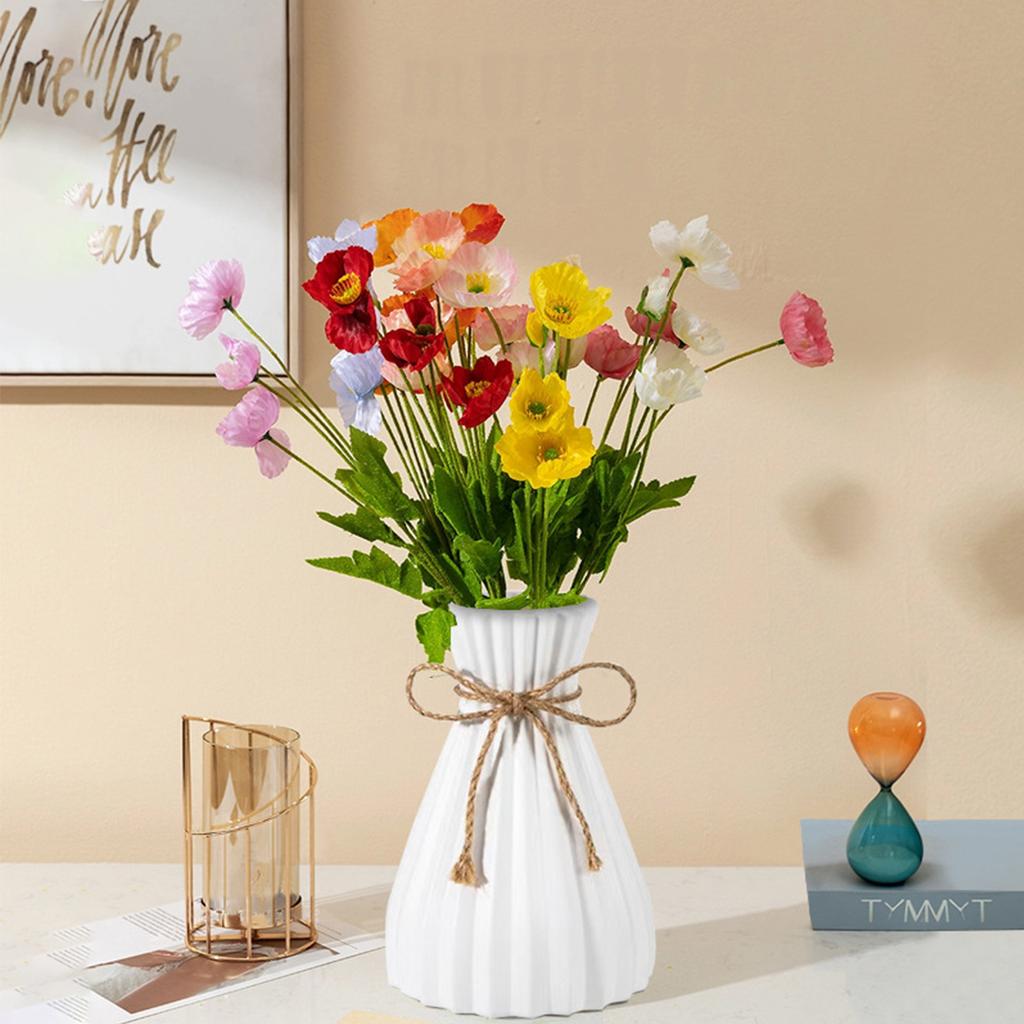 1PC Water Ripple Plastic Vase Home Living Room Office Flower Arrangement Decoration Crafts Wedding Table Center Vase Ornament