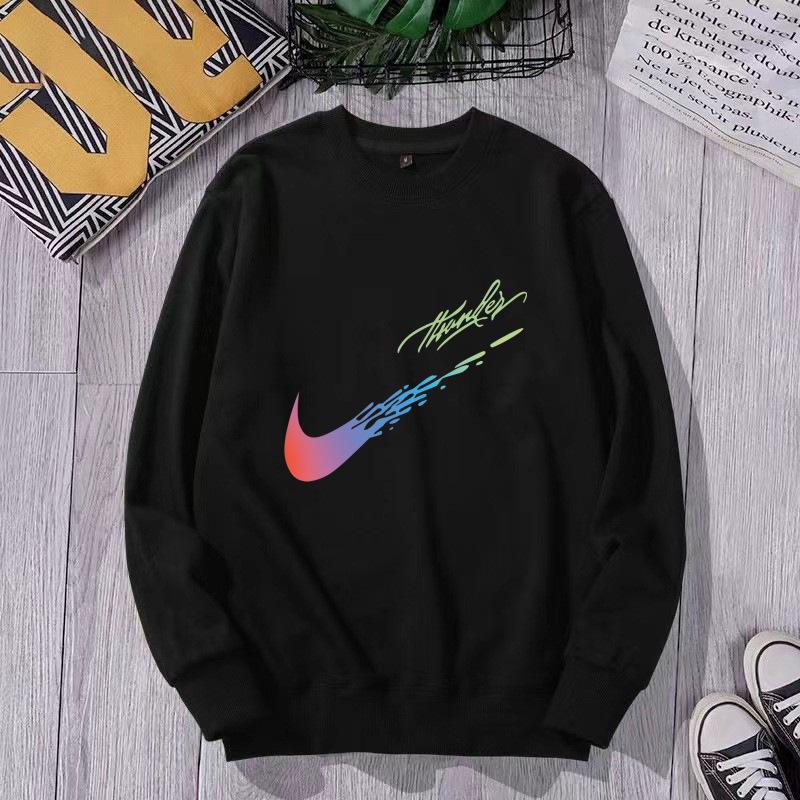 Men's 2023 Trendy Sports Hoodie, Loose Fit, Plus Size, Round Neck, Printed Autumn/Winter Internet Celebrity Style.