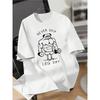 Men' Print T-Shirt - Summer Short Sleeve Casual Round Neck Tee with Muscular Dog Graphic, Gym & Casual Attire, Machine Washable Pet Lover Apparel