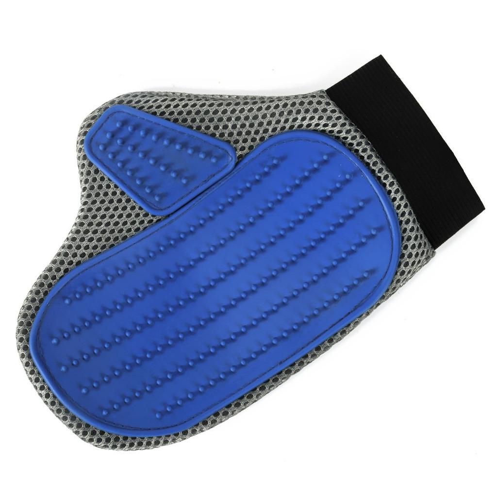 Pet Cat Dog Bath Brush Comb Rubber Glove Hair Fur Massage Massaging Grooming