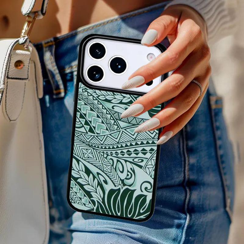 Maori Tribal Samoan Polynesian Phone Case For iPhone 17 Air 14 15 13 12 Max Cover For Apple 16e 11 Pro Max Plus Coque