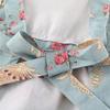 Cotton Canvas Floral For Women'S Kitchen Oilproof Apron With Pockets And Adjustable Waist Belt Waterproof Sleeveless Bib Apron