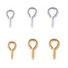 200Pieces Small Screw Eye Pin  Hook Eye Screw Hook Eyelets Screw 3 Different Size for Jewelry Making Pendant Beads