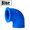 5Pcs/Lot 1/2 3/4 1Inch PVC Female Thread Elbow Connector PVC Pipe Connectors Fish Tank Adapter Garden Irrigation Fittings