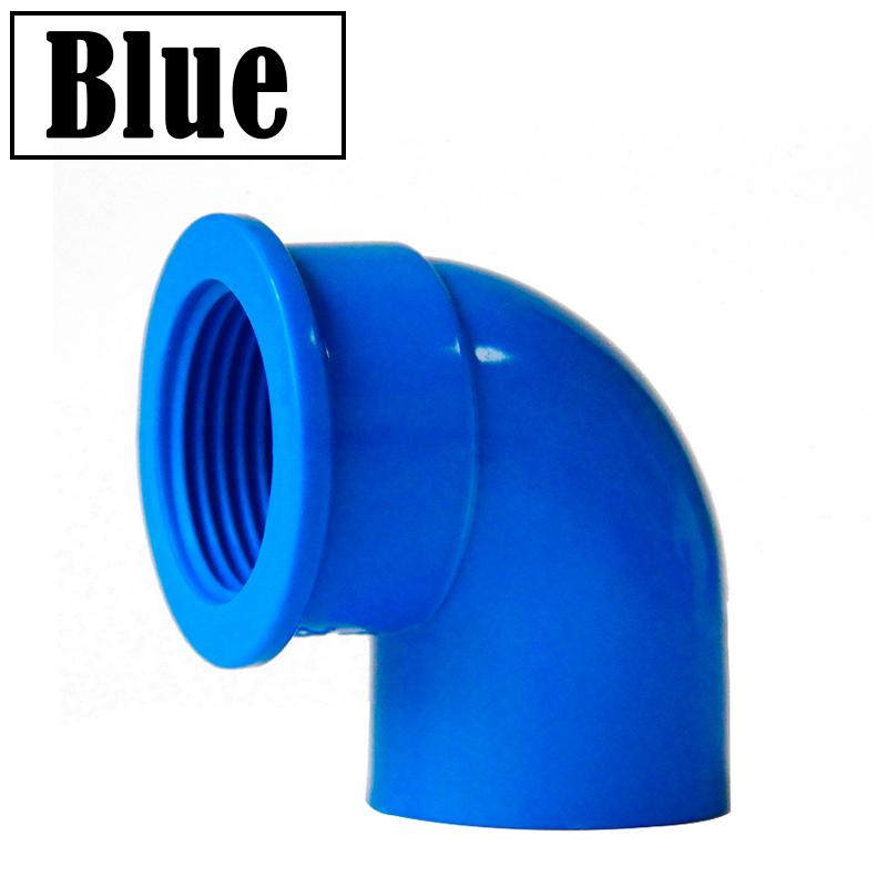 5Pcs/Lot 1/2 3/4 1Inch PVC Female Thread Elbow Connector PVC Pipe Connectors Fish Tank Adapter Garden Irrigation Fittings