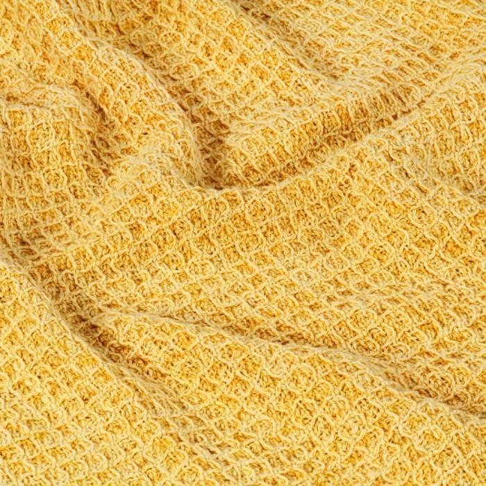 Cover - vidaXL - Mustard Yellow - 220 X 250 Cm - 100% Cotton - Stone Washed