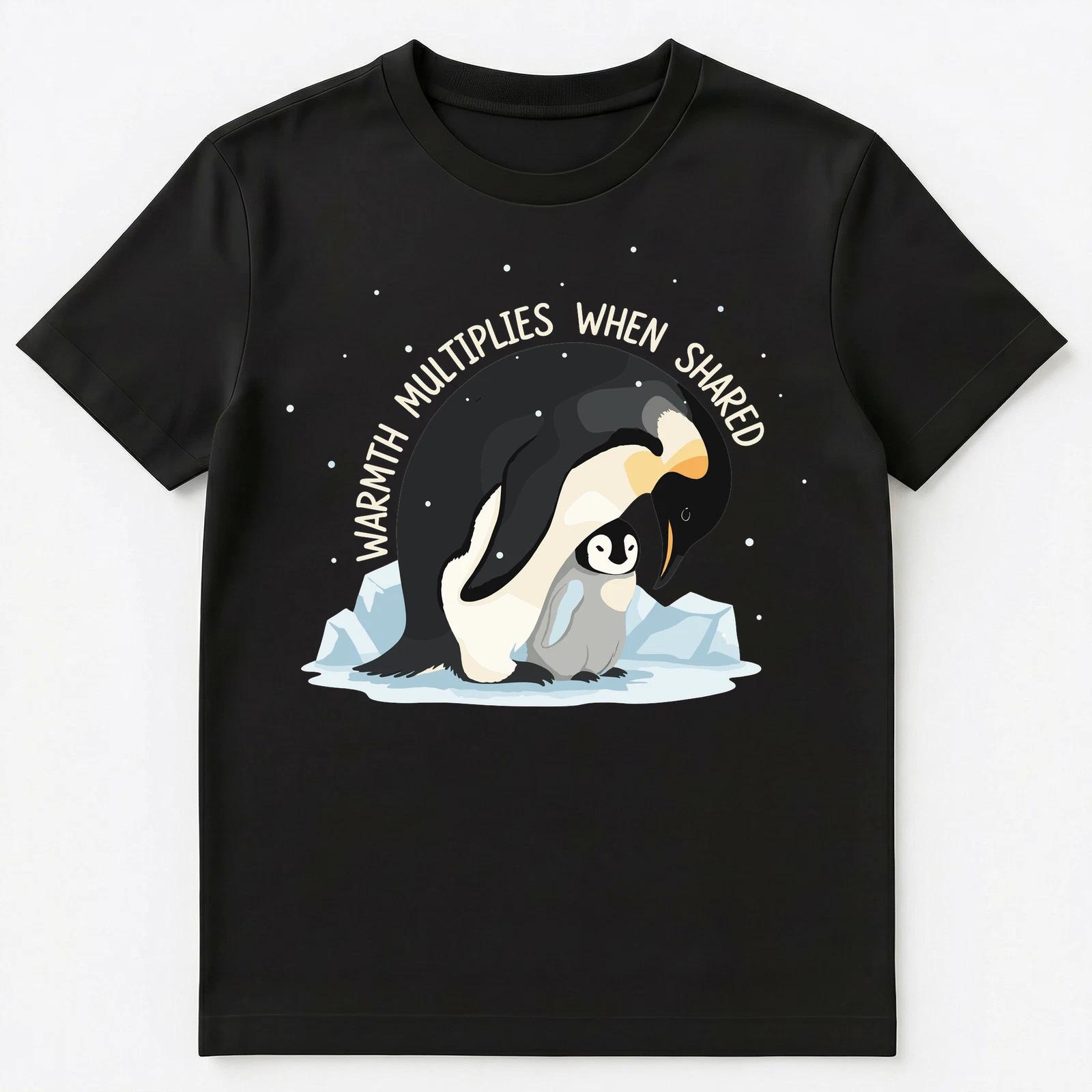 

Adorable Penguin Family Warmth Motivational Art Unisex T-Shirt L