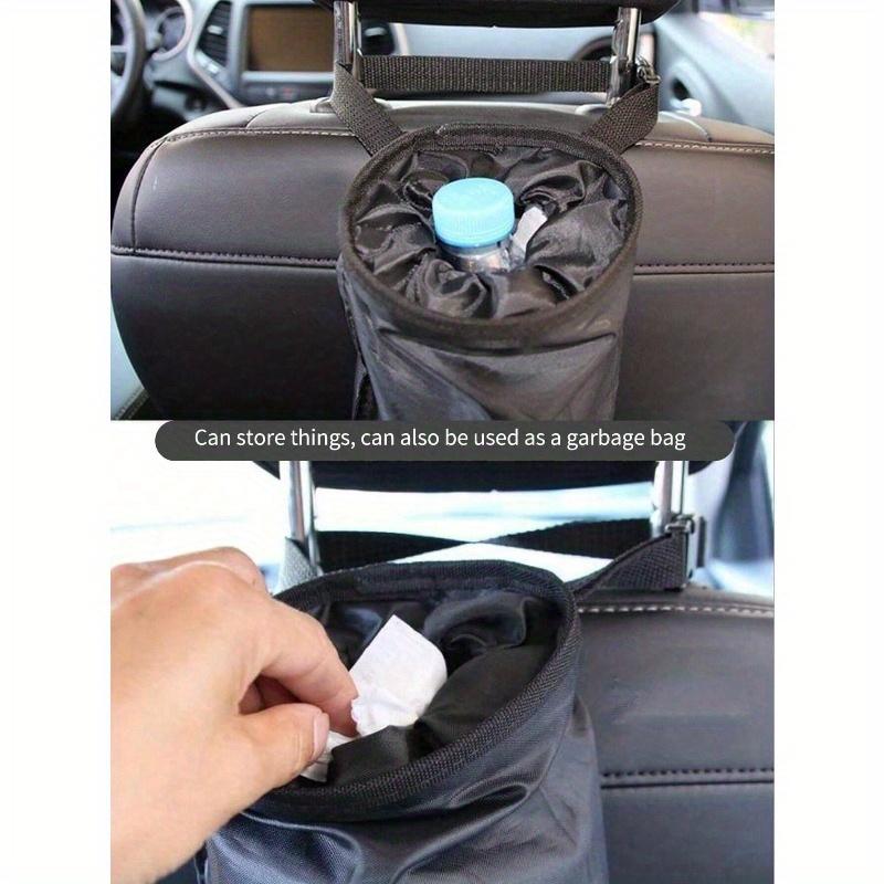 1pc Car Seat Back Trash Bin, Multi-Functional Car Hanging Garbage Can, Foldable Portable Car Storage Bag