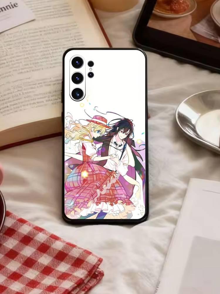 Anime O-Athanasia Phone Case For Samsung S26,S25,S24,S23,S22,S30,S21,Ultra,Plus,FE 5G Black Soft Cover