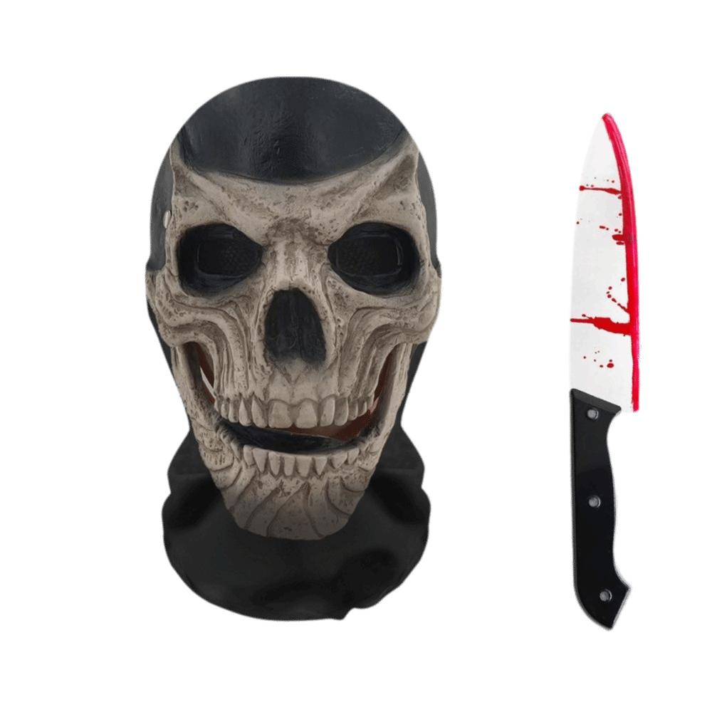Scary Design Cosplay Mask Stretch Mesh Horror Mask Ghost Face Full Face Mask Performance Show