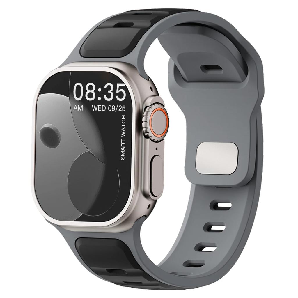 For Iwatch Series 11 10 9 8 7 6 5 4 SE3 Ultra 3/2 Silicone Strap Sports Band for Watch 49mm 46mm 45mm 44mm 42mm 41mm 40mm