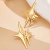 Retro Geometric Star Stud Earrings: Bold, Luxurious Fashion Jewelry