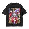 Washed T Shirt Inuyashas Dog Demon Hip Hop Vintage TShirt Oversize  Streetwear Short Sleeve Summer Tops Tee Shirt Men Women