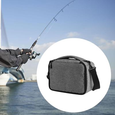 Housse de Transport pour Moulinet de Pêche avec Sangle Réglable pour le Rangement du Matériel