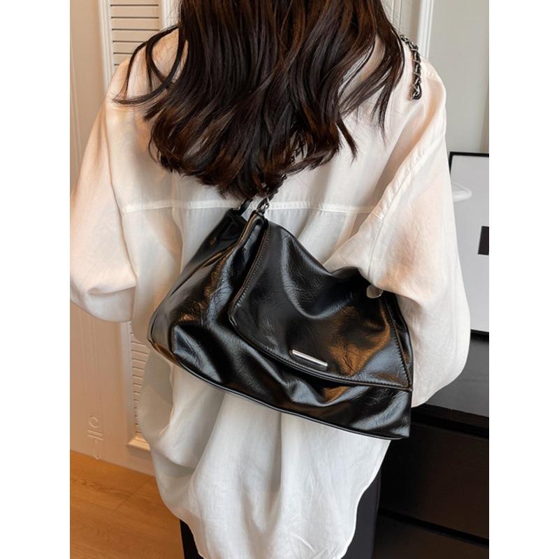 Casual Soft-Sided Tote Bag Large-Capacity Bag Women'S Popular Versatile Chain Bag Shoulder Bag