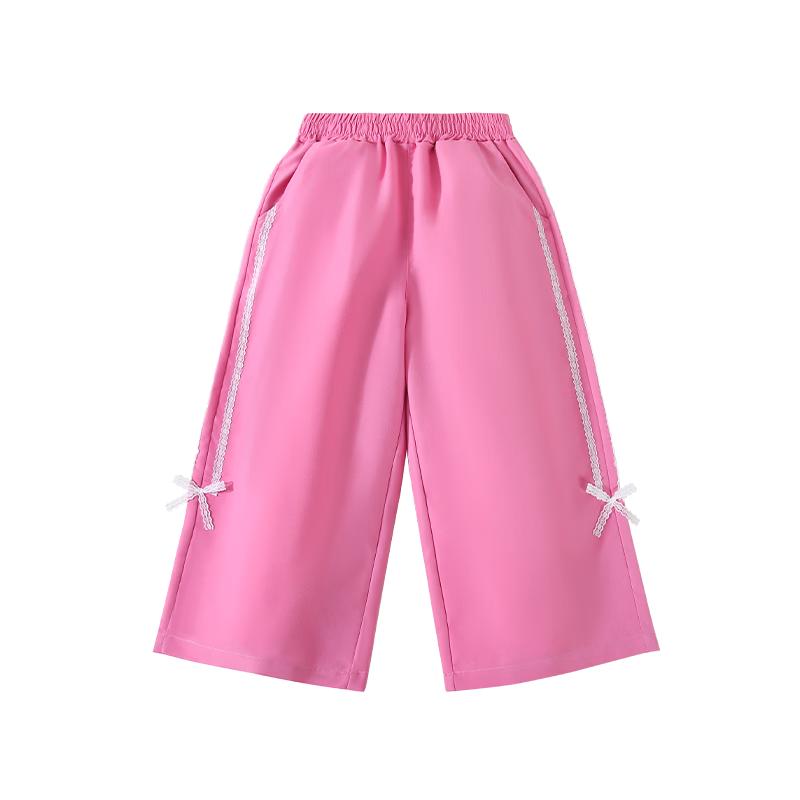 Classic Teddy Girls  Antibacterial Wide-Leg Long Pants 110