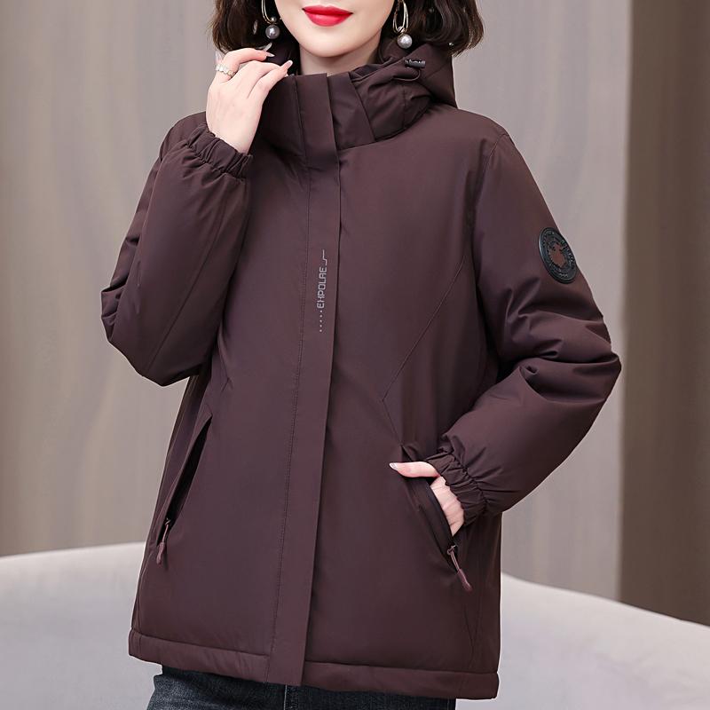 Winter Woman Parkas Hooded Thick Warm Outerwears Loose Women's Coats