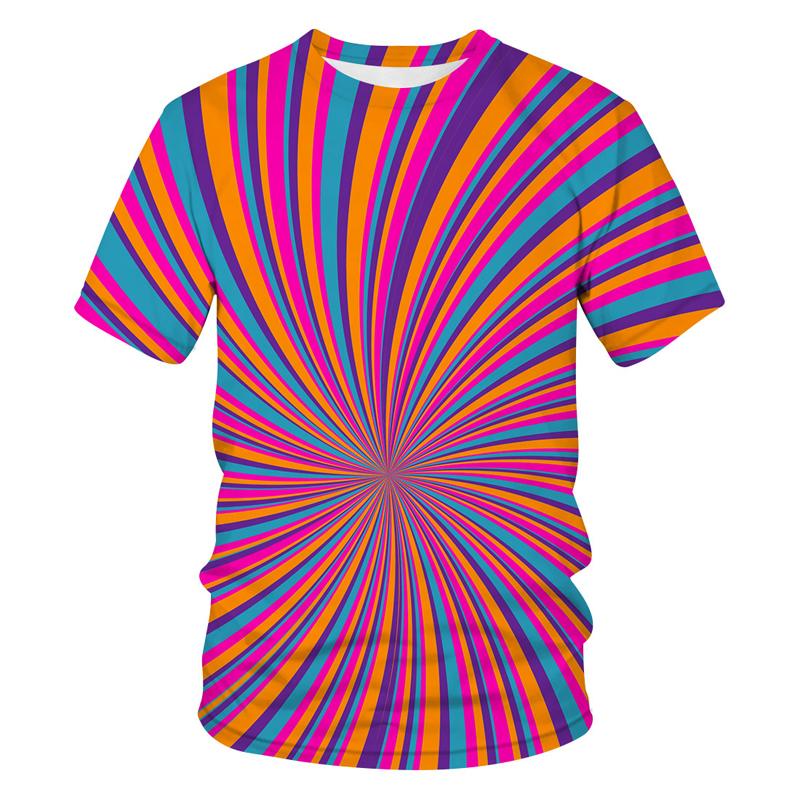 

2021 модная трехмерная мужская футболка с 3D принтом Vortex, летняя повседневная футболка унисекс с круглым вырезом и коротким рукавом, футболка большого размера, топы, футболки 4XL серый