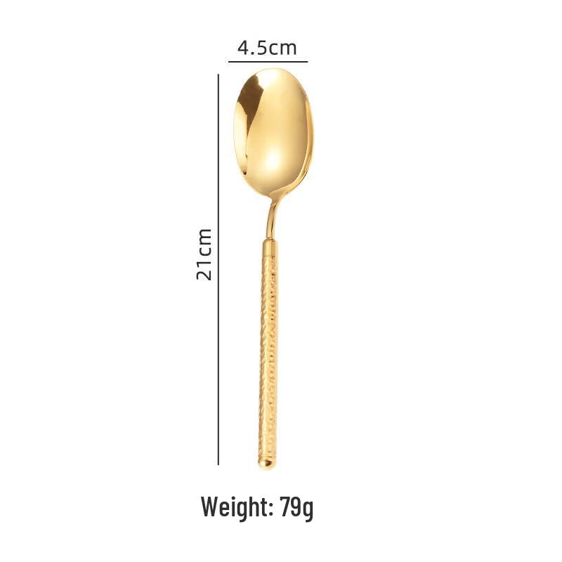 RuHan European Style Round Diamond Dinner Spoon