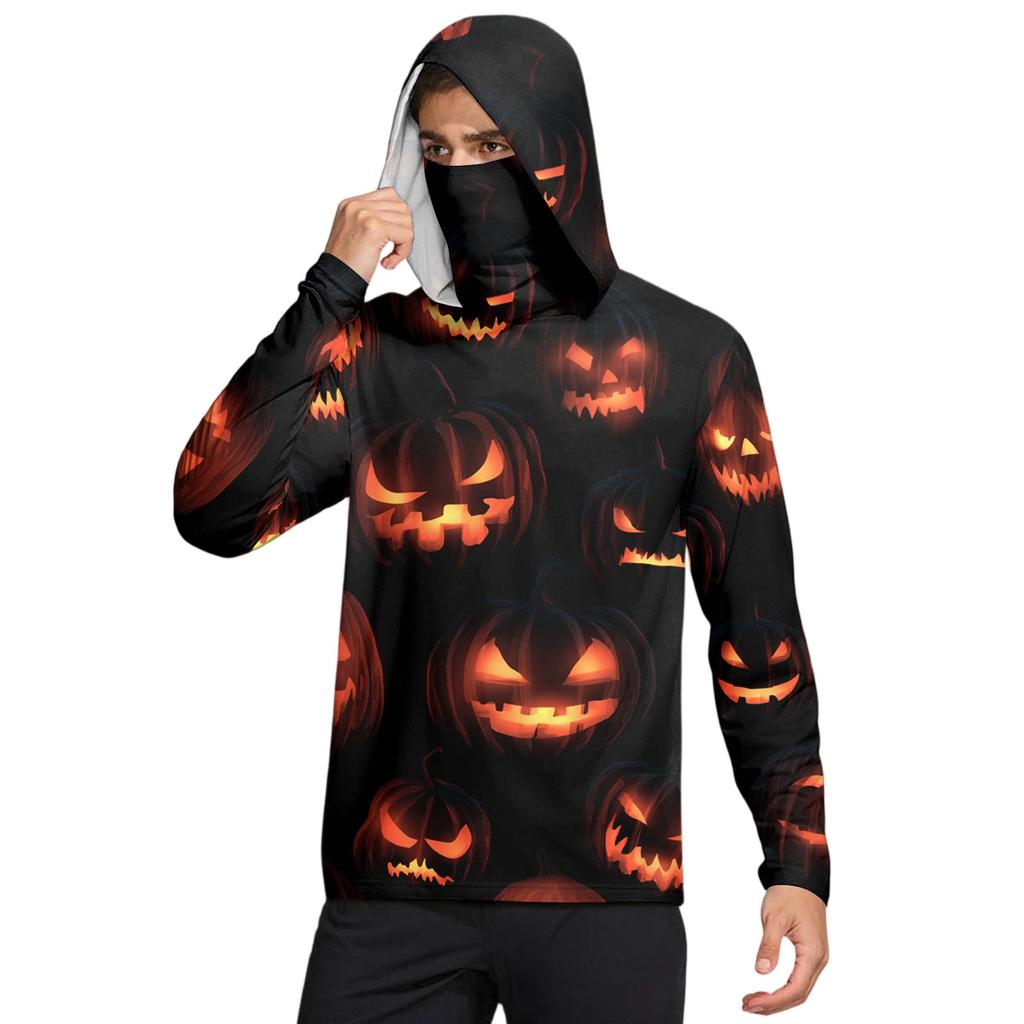 Men's UPF50+ Sun-protective Shirt, Quick-drying Long-sleeved Shirt, Running Exercise Fishing Shirt