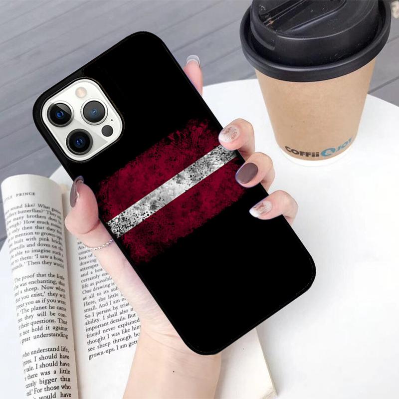 Latvian Flag Coat Of Arms Phone Case For iPhone 17 Air 13 12 14 15 16  Cover For Apple Pro Max 6S Plus Coque