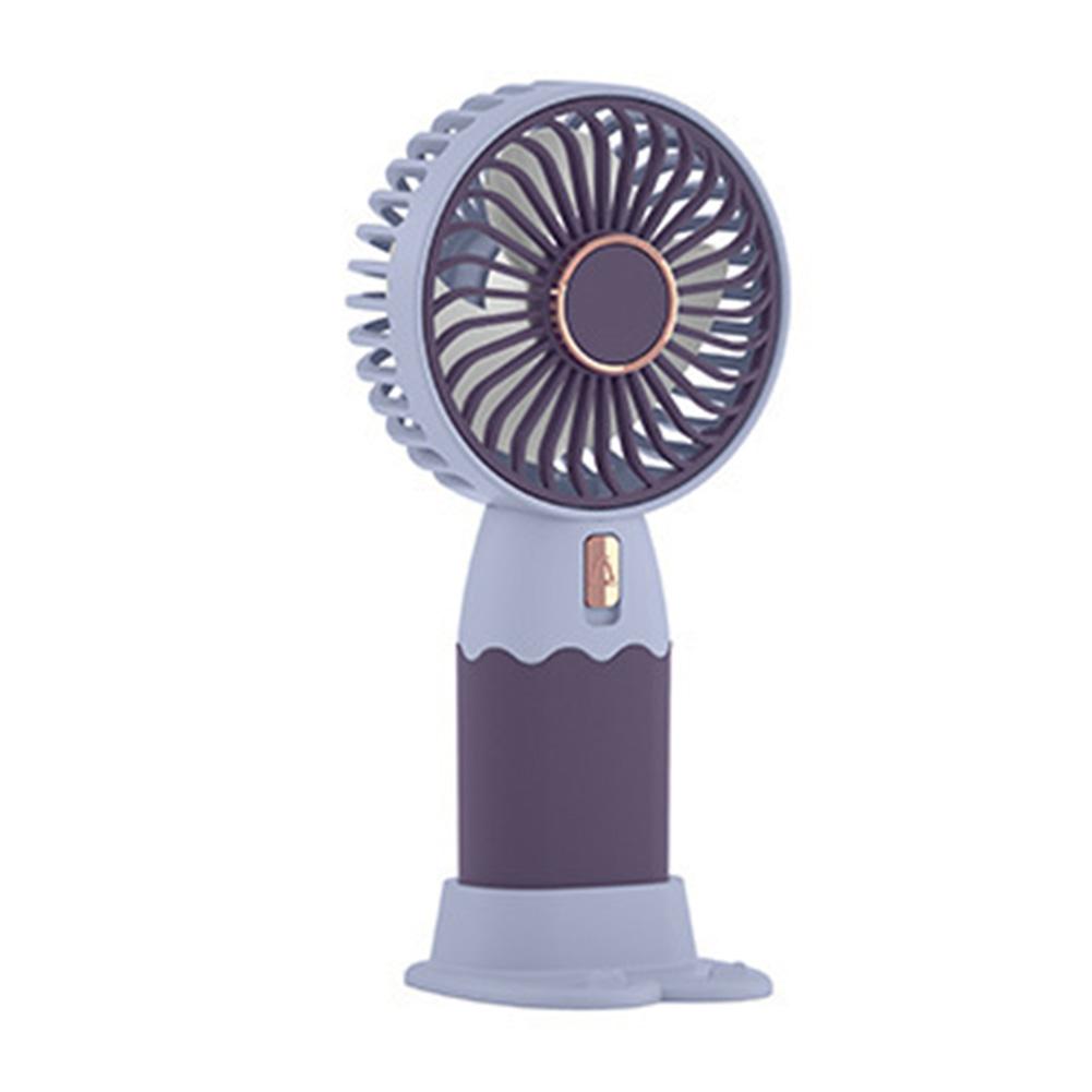 Innovative Lightweight Portable Cartoon Mini Electric Fan Featuring Built In Mobile Device Support For Easy Viewing Anytime