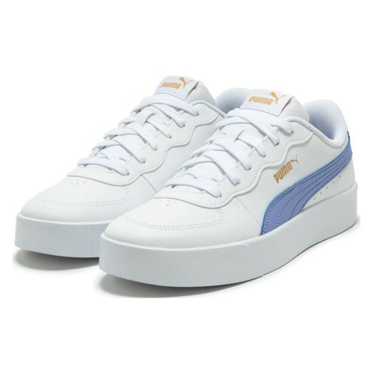 Puma Skye Clean Minimalist Comfortable Low-Top Sneakers Unisex Sneakers White Blue 380147-13