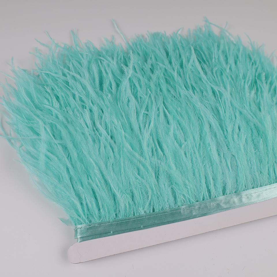 Ostrich Feathers Trim 13-18 CM Plumes on Ribbon Selvage For DIY Wedding Sewing in Dress Decoration Crafts Accessories Wholesale