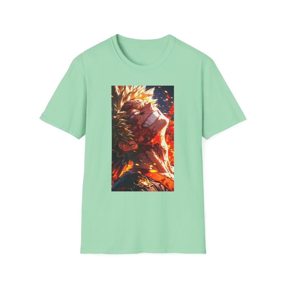 Anime Soft TShirt Katsuki Bakugo Realistic 2 Unisex Jl Anime Front Printed S