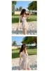 Hot Fashion Women's Slimming One-Piece Onsen Swimsuit with Skirt Style Cover-up, Solid Color, Conservative Waist-Cinching Design