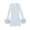 European and American Style Women's Clothing Summer New, Fashionable and Sexy, Slim Backless Puffy Cuff Dress