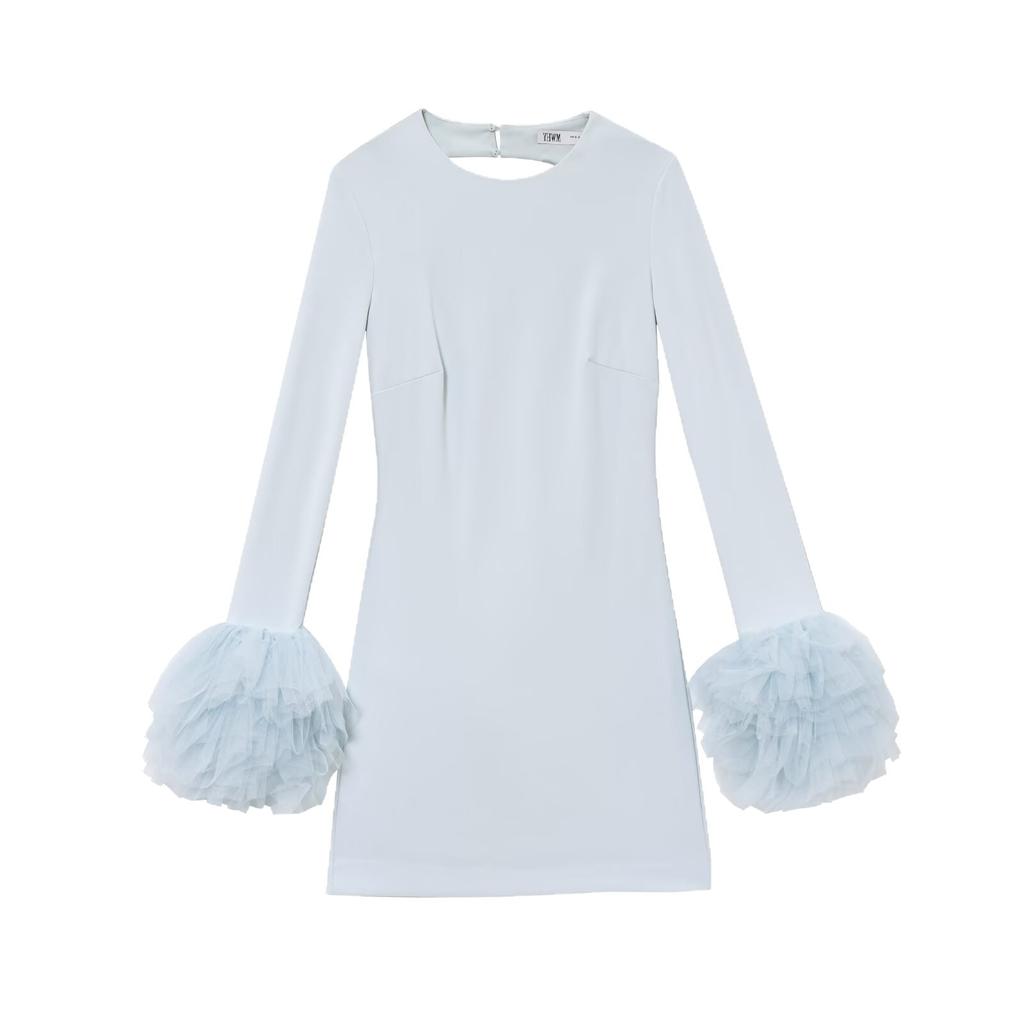 European and American Style Women's Clothing Summer New, Fashionable and Sexy, Slim Backless Puffy Cuff Dress