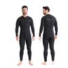 Ensemble Combinaison Néoprène Homme 3mm Haut Manches Longues Pantalon Snorkeling Surf Plongée Chaleur Protection