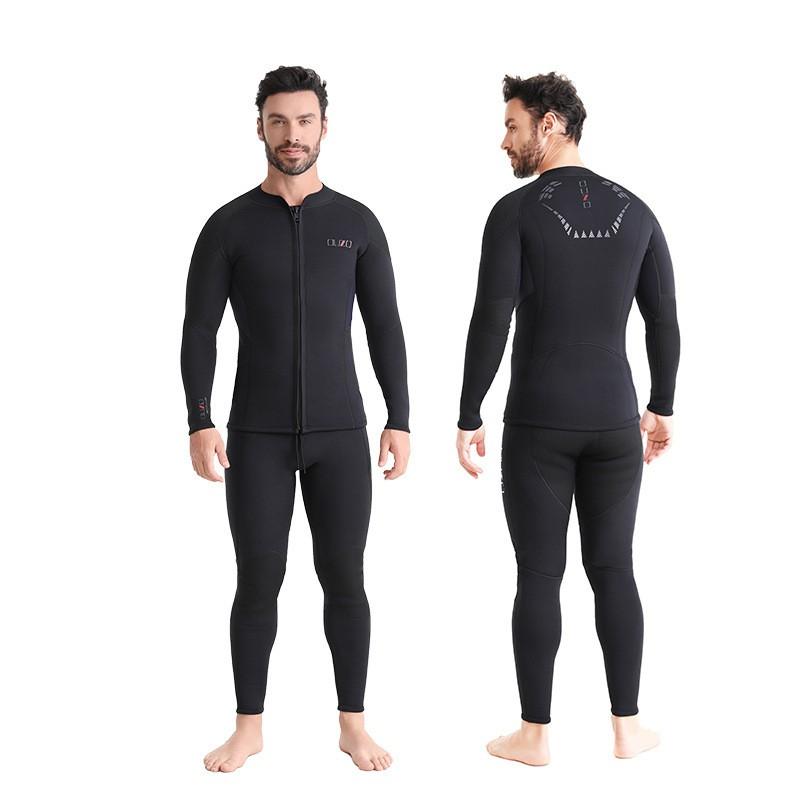 3mm Mens Neoprene Wetsuit Top Pants Set Snorkeling Surfing Swimming Warmth Protection