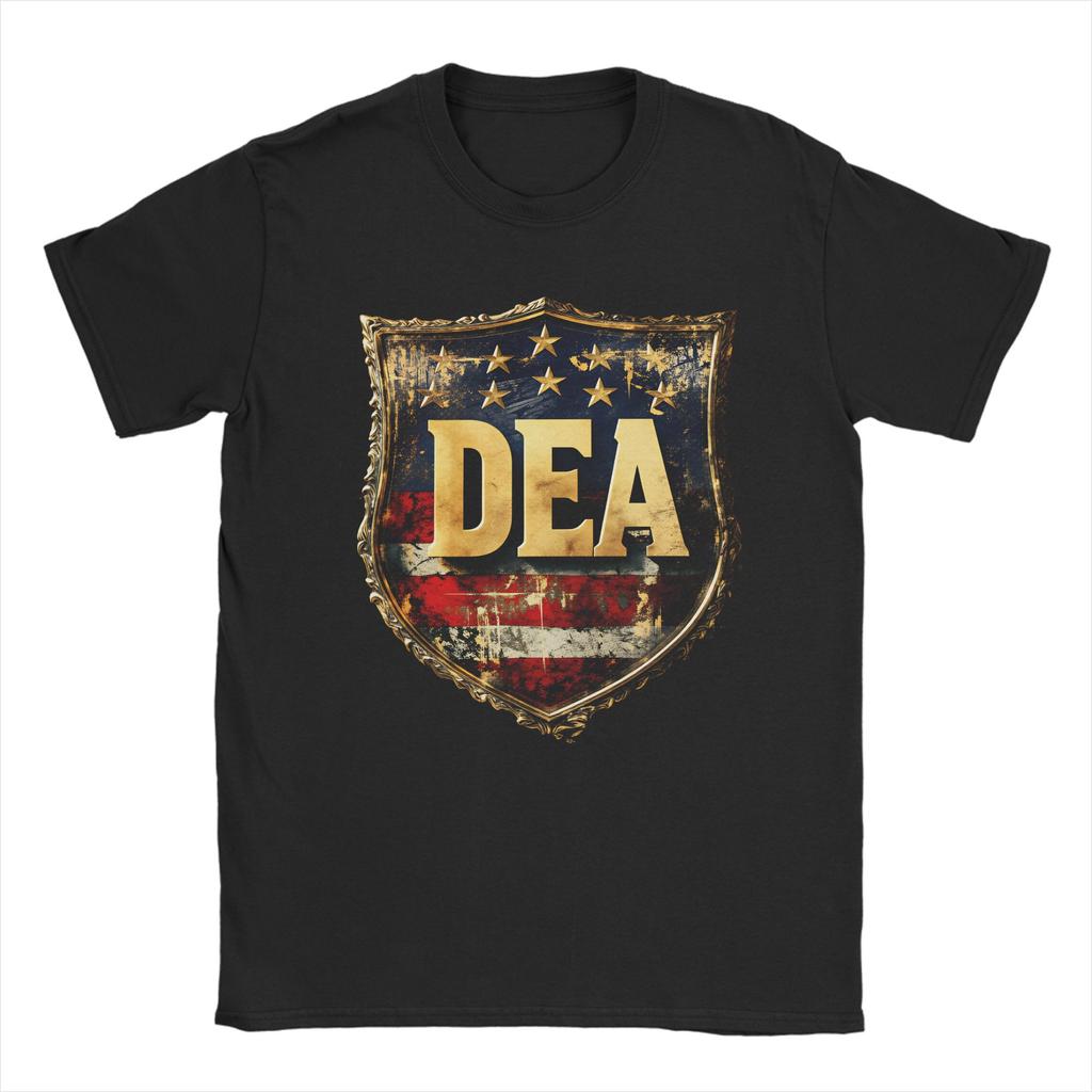 Usa Logo Dea Federals Interdiction Agency Unisex Unisex T Shirts Vintage Tees Short Sleeve O Neck Tshirt Cotton Plus Size Tops