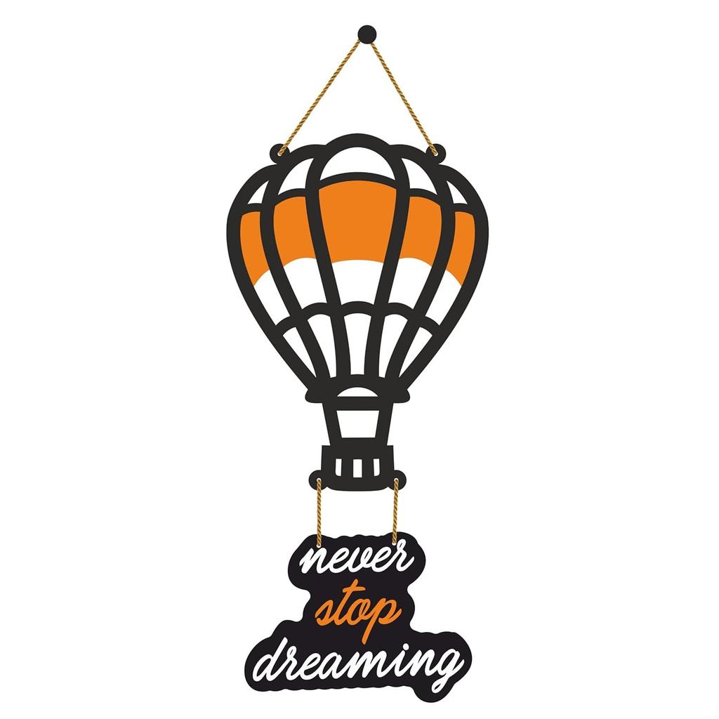 Decorative Wall Hanging Wooden Art Decoration Item for Home | Office | Living Room | Bedroom | (AirBalloon)