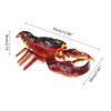 Colorful Sea Creature Sculpture Artificial Lobster Figurine Seafood Figures Toy for Desk Display Sea Creature Sculpture