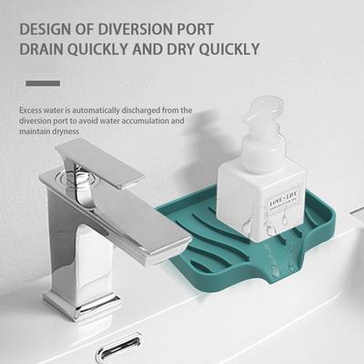 1PCS Silicone Drain Soap Dish Portable Self Draining Soap Box Kitchen Anti-slip Sink Soap Tray Sponge Drain Bathroom Soap Holder