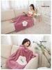 Star Bathrobe Coral Fleece Women's Wearable Towel – Thick, Absorbent, Versatile with Straps