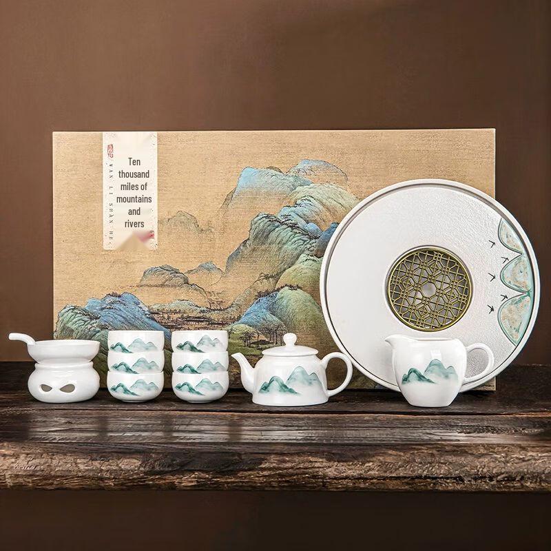 

Coarse Pottery Round Tea Tray