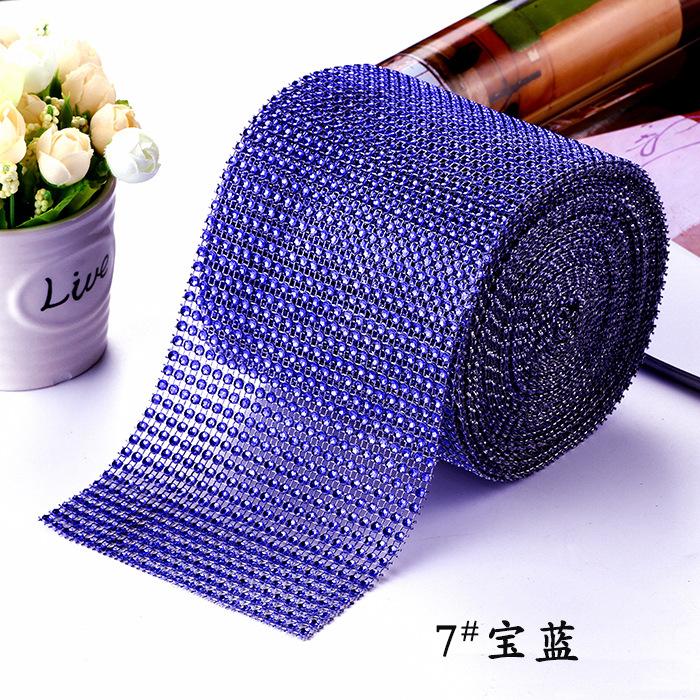 10Yard 4mm Crystal Rhinestones Fabric Elastic Mesh Net Crystal Trim Fabric for Diy Garment Dresses Scarf Mask Material