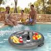 Portable Summer Party Bucket Cup Holder Inflatable Floating Drink Holder Multiple Holes Beverage
